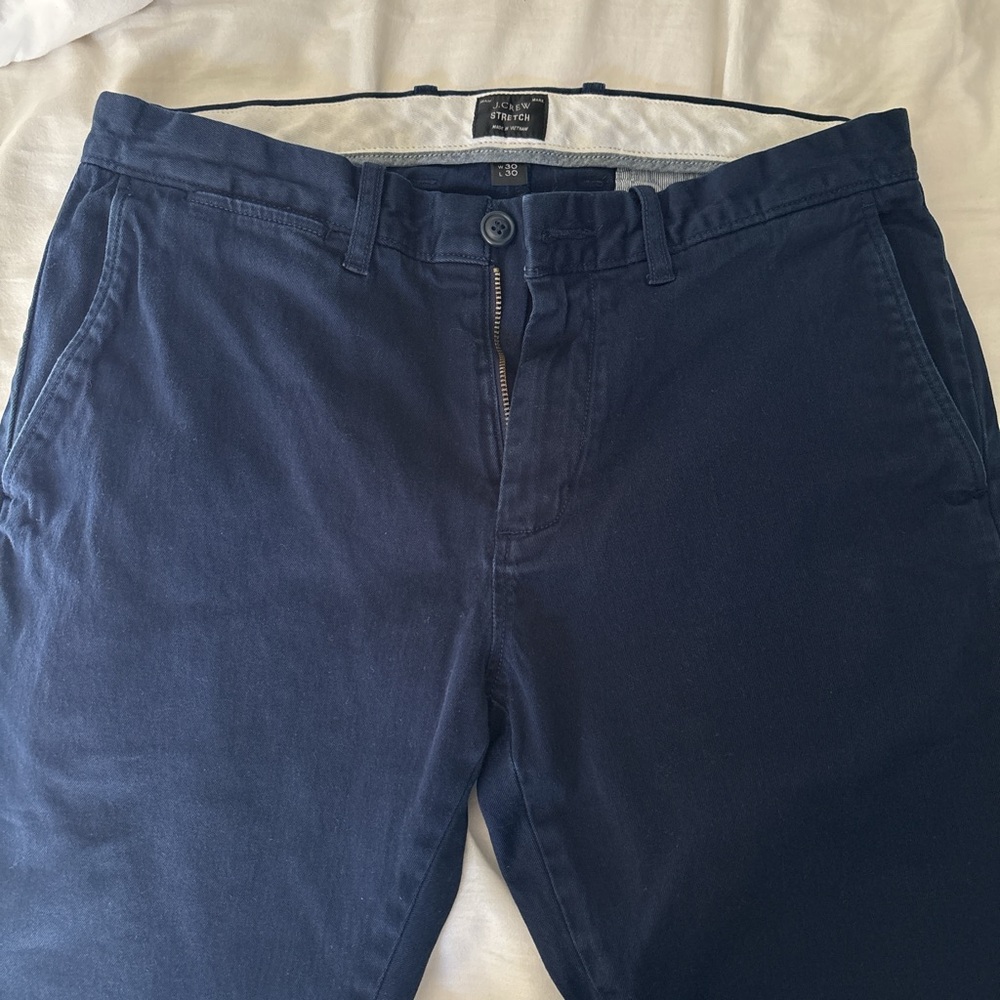 J.Crew Navy Blue 30x30 Slim Fit Chinos